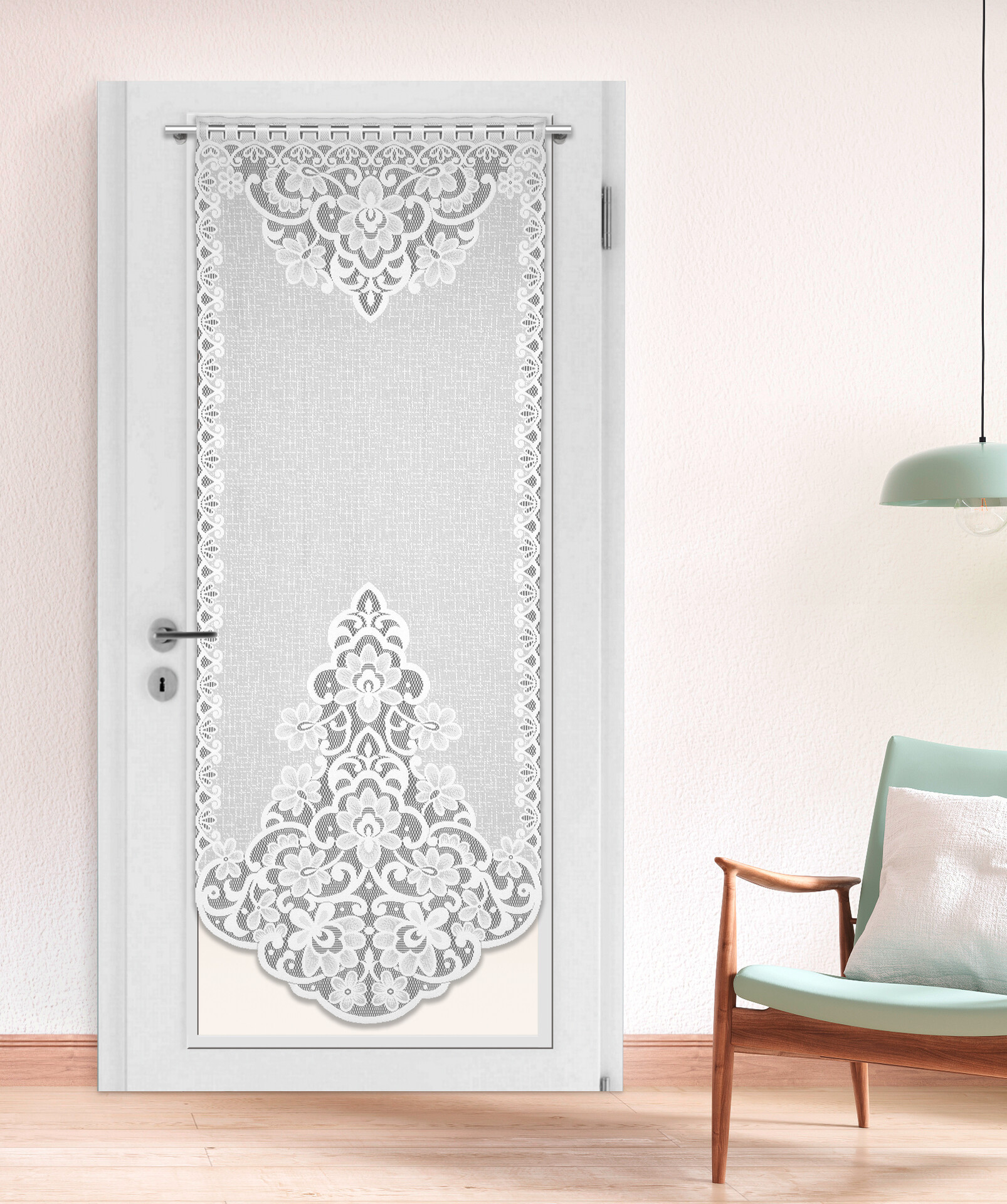 POCOline Scheibengardine Aruba weiß B/L: ca. 60x160 cm