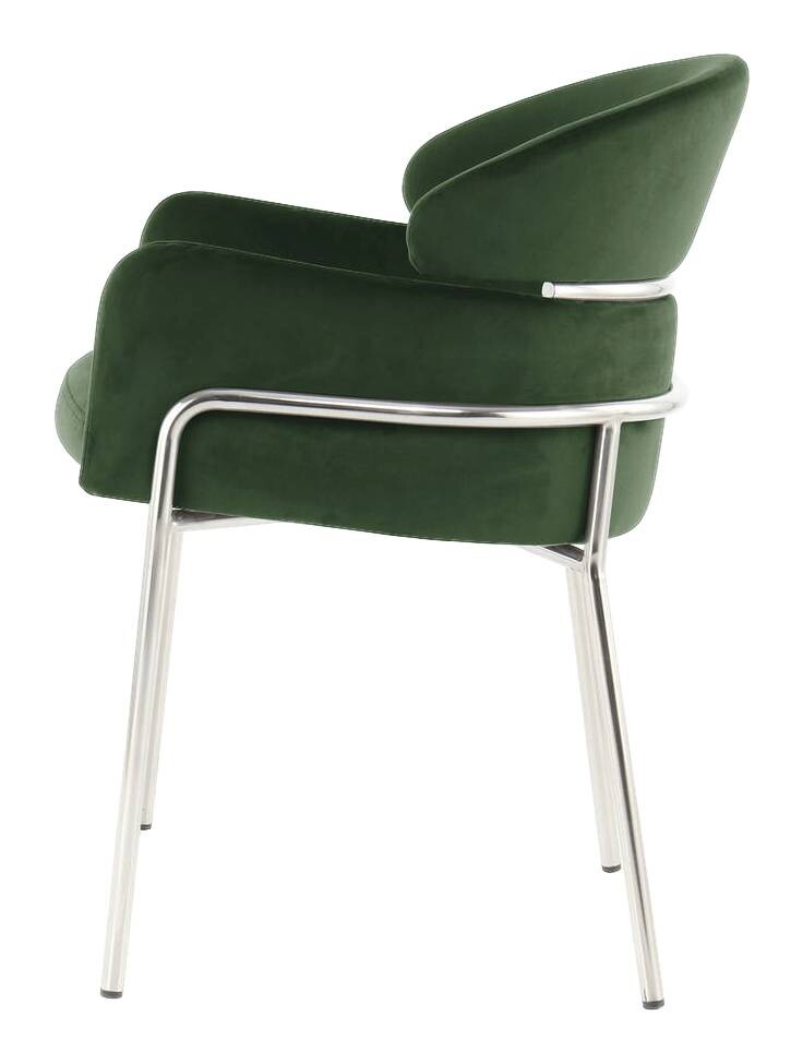 Stuhl Elva 101 grün Microfaser B/H/T: ca. 58x79x57 cm