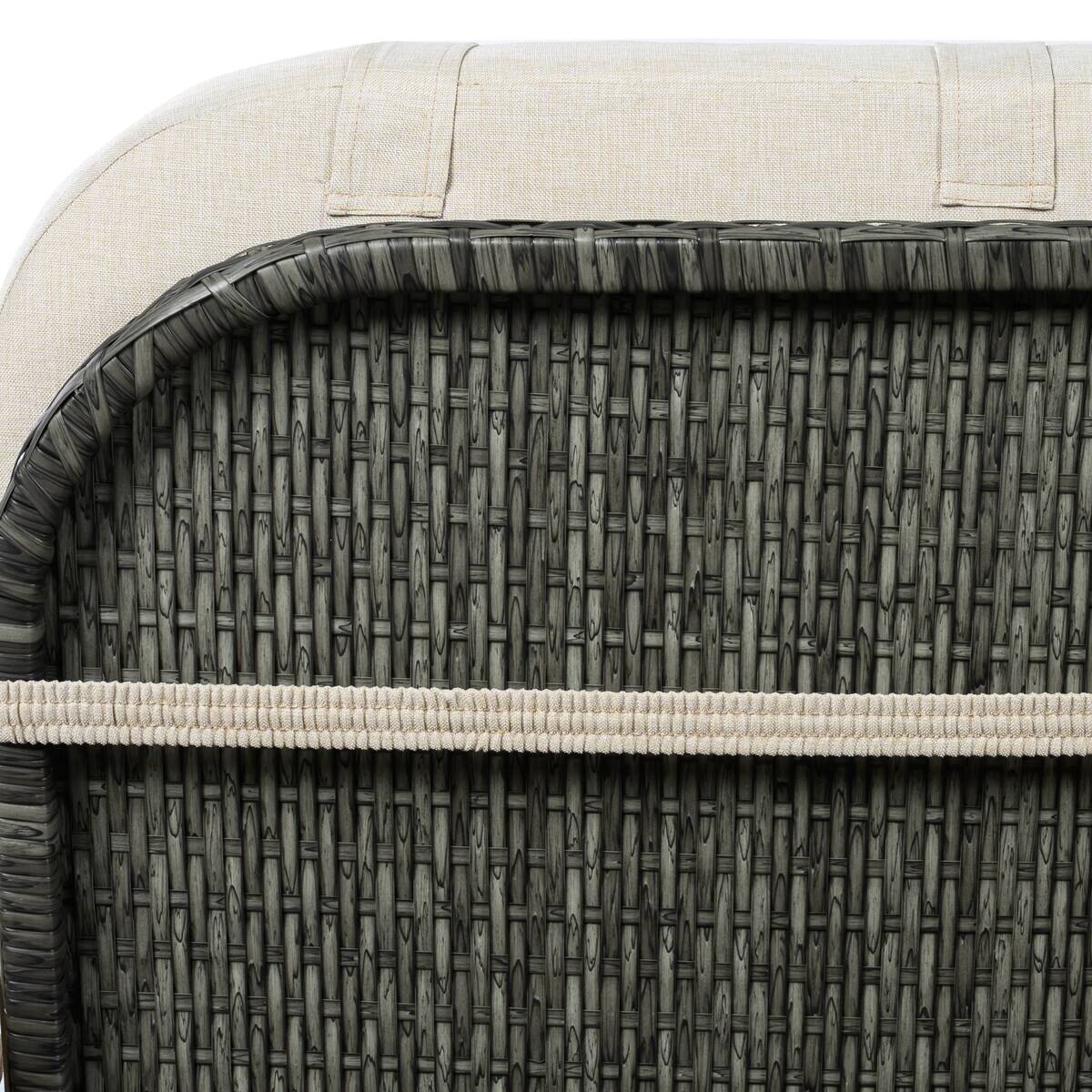 POCOline Gartenliege beige Stahl