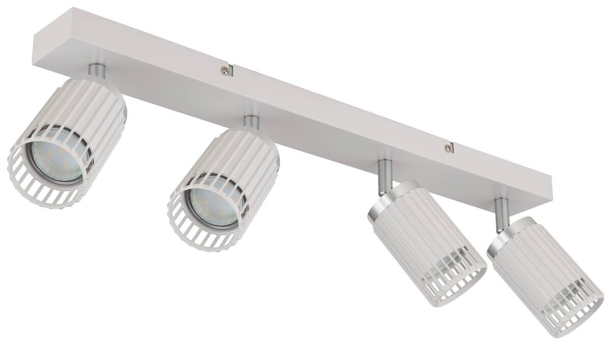 GLOBO Strahler weiß Metall Aluminium B/H/T/L: ca. 12,5x15,5x53x53 cm GU10 4 Brennstellen