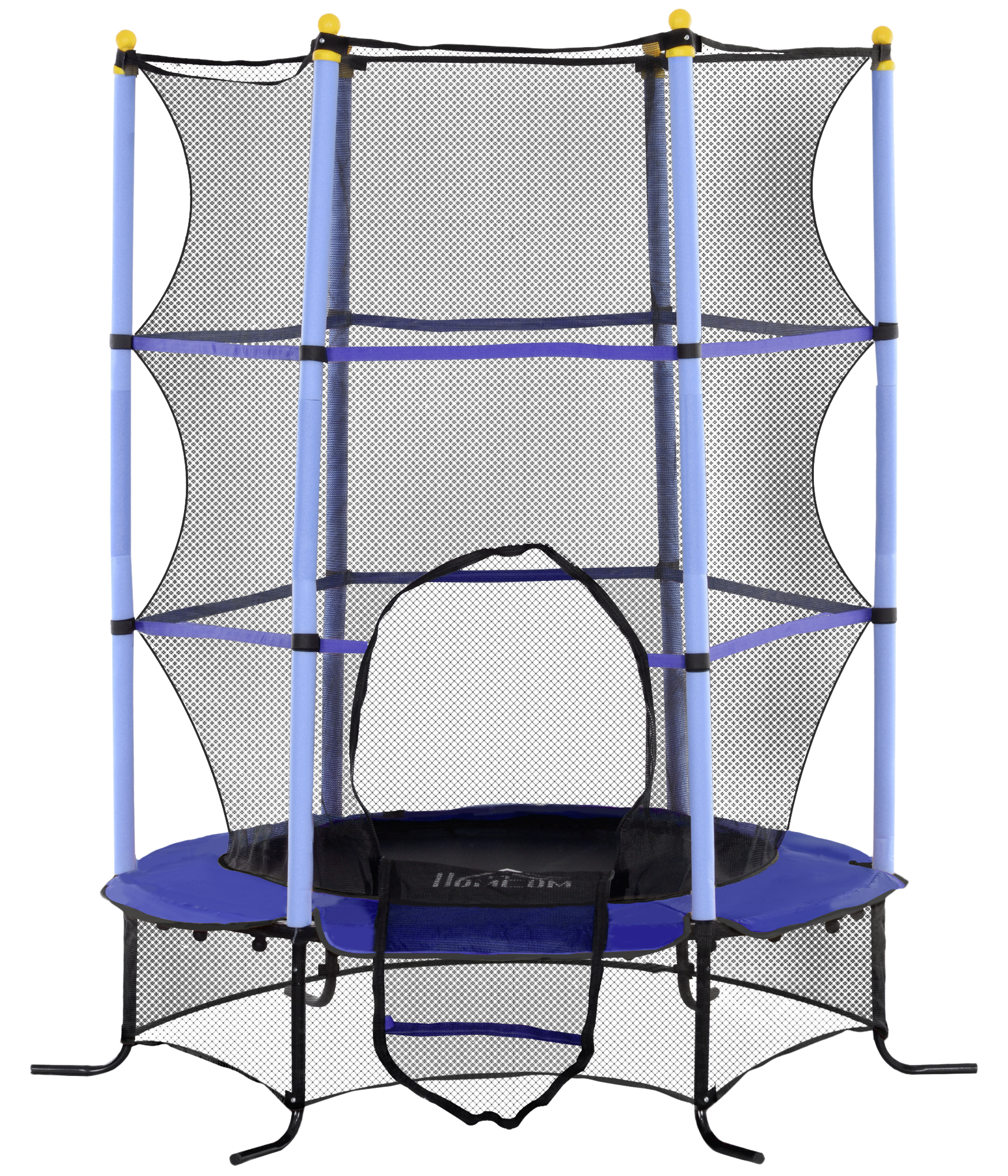 HOMCOM Kindertrampolin blau B/H/L: ca. 163x190x163 cm