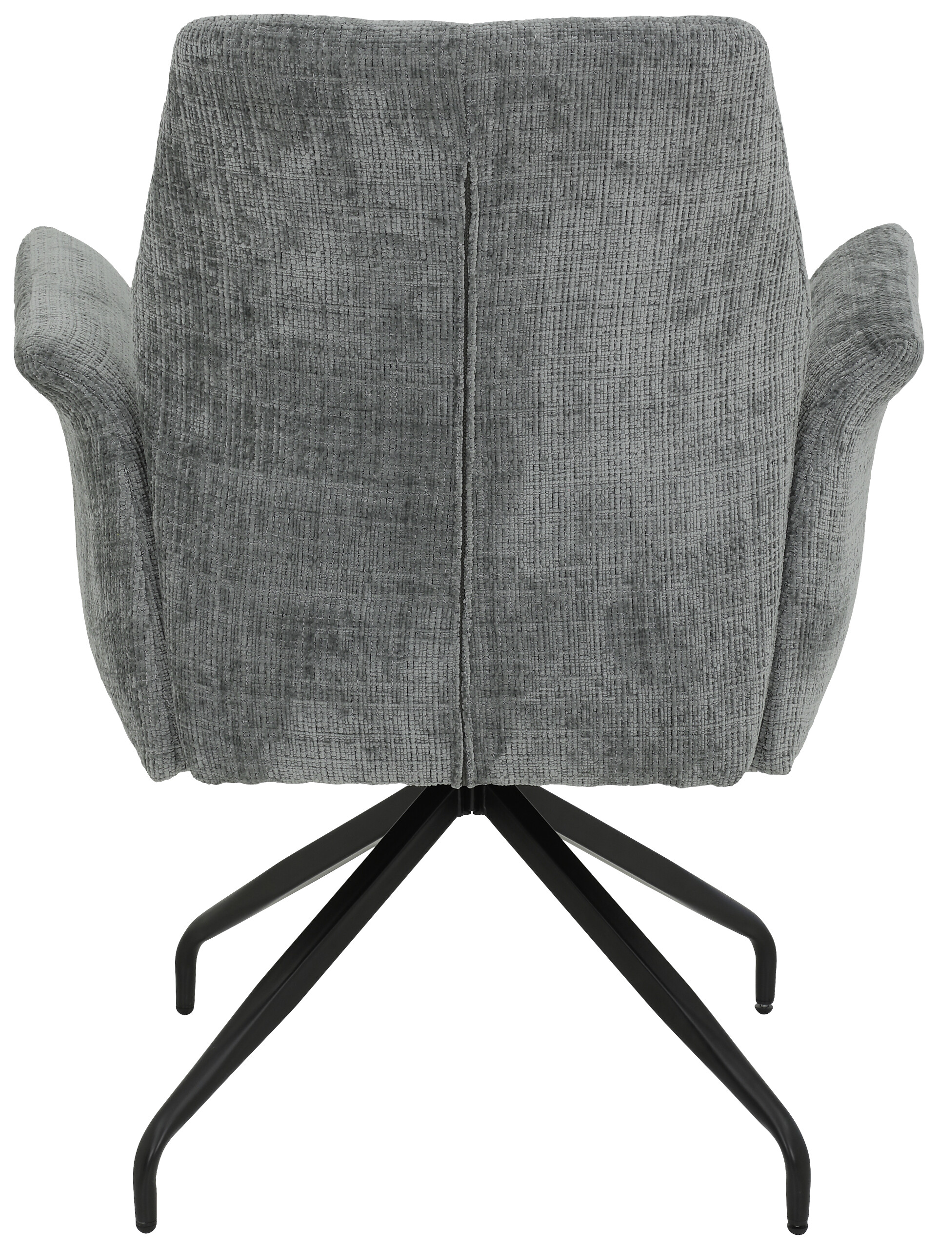 Armlehnstuhl Viktoria, 4er-Set hellgrau Microfaser Webstoff B/H/T: ca. 71x93x68 cm