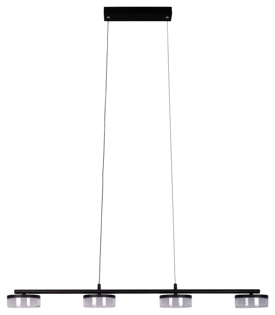 Näve Leuchten Pendelleuchte 7096522 schwarz Metall Kunststoff B/H/T: ca. 12x150x96 cm null 4 Brennstellen