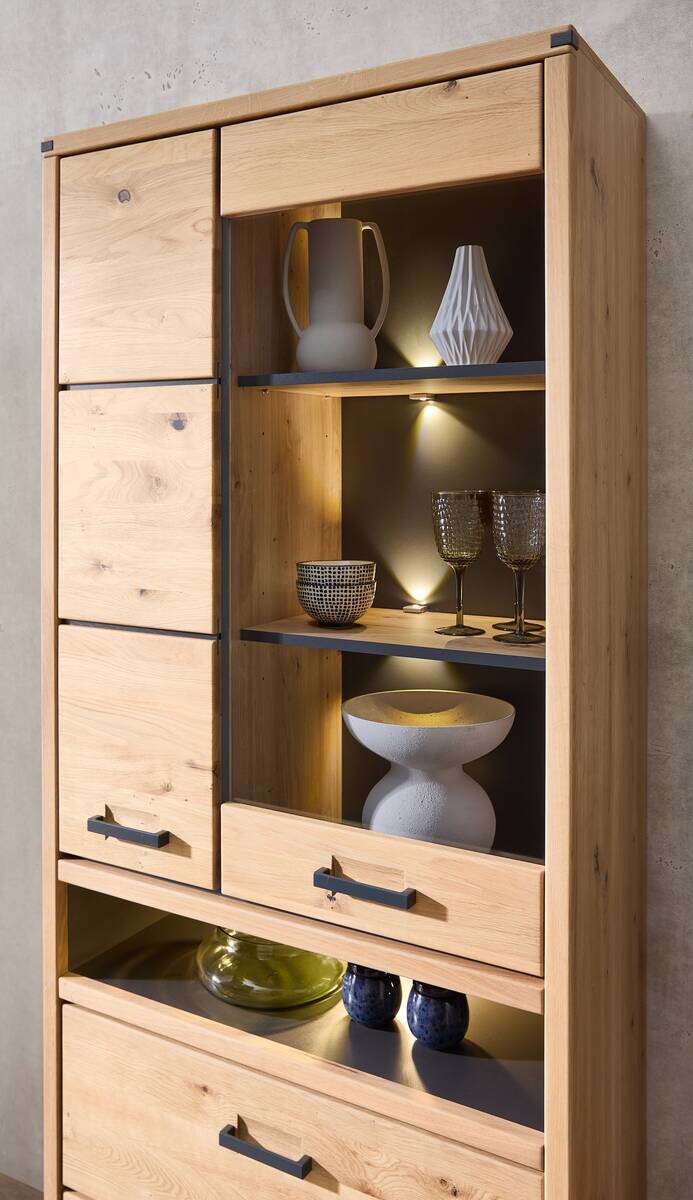 Vitrine Genua B/H/T: ca. 85x204x38 cm