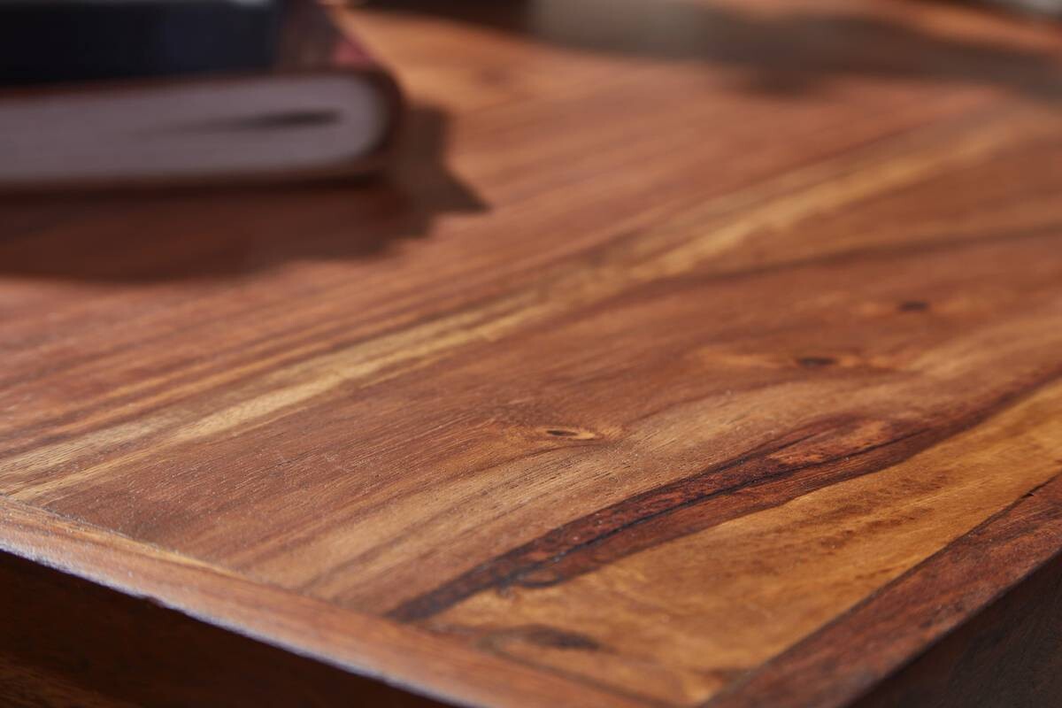 Schreibtisch natur Edelstahl verchromt B/H/T: ca. 120x78x55 cm