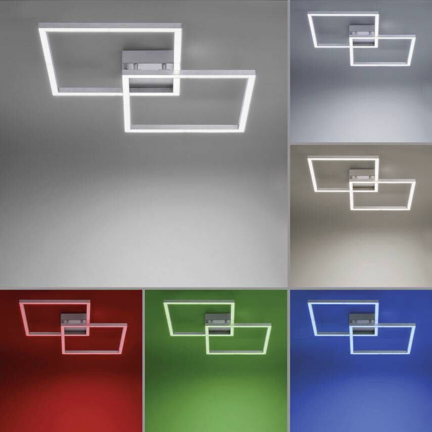 Just Light Smarte Deckenleuchte 16429-55 B/H/L: ca. 63x8,5x63 cm 1 Brennstellen