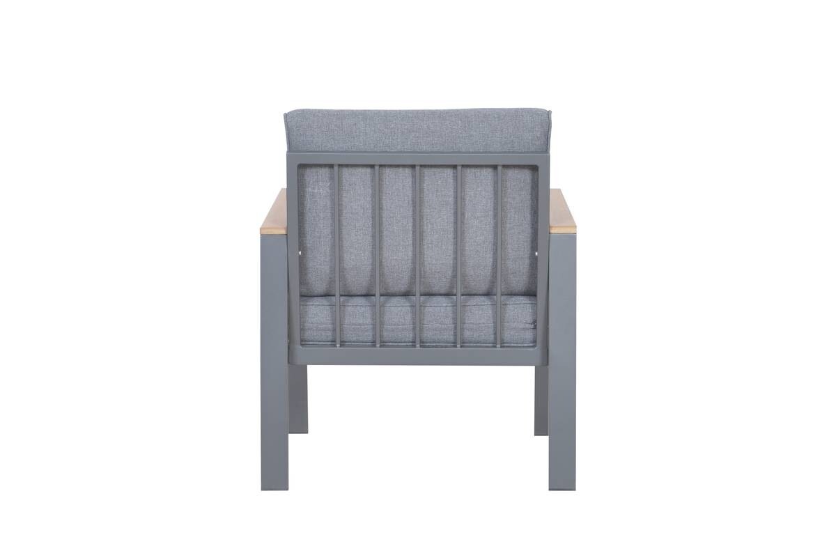 Loungeset Rhodos grau Aluminium