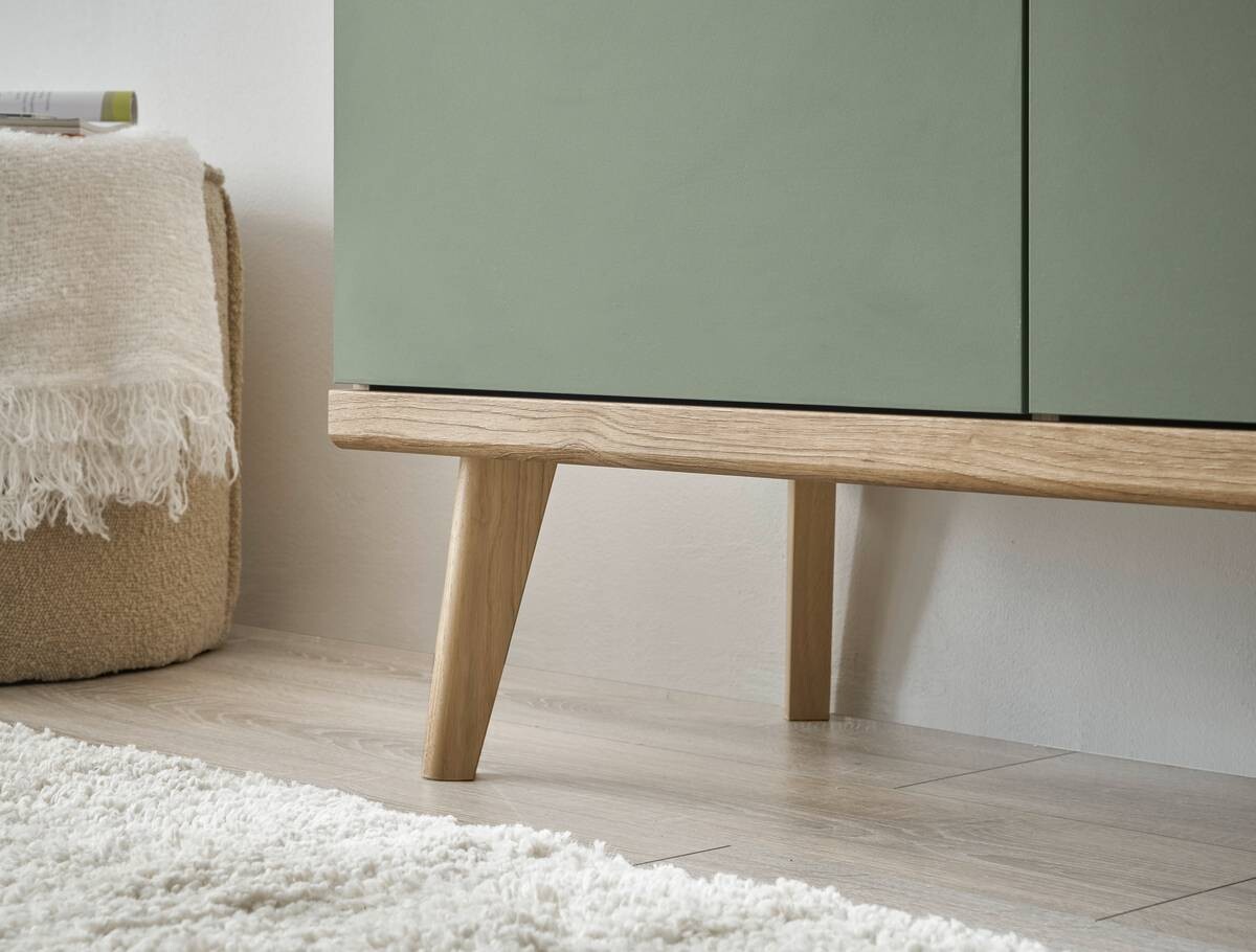 Highboard Alva Eiche Evoke Coast Nachbildung salbei B/H/T: ca. 107x134x40 cm