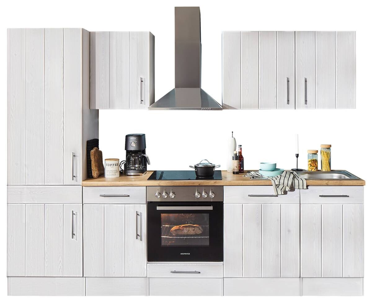 Respekta Küchenblock Premium weiß matt B/H/T: ca. 280x211x60 cm