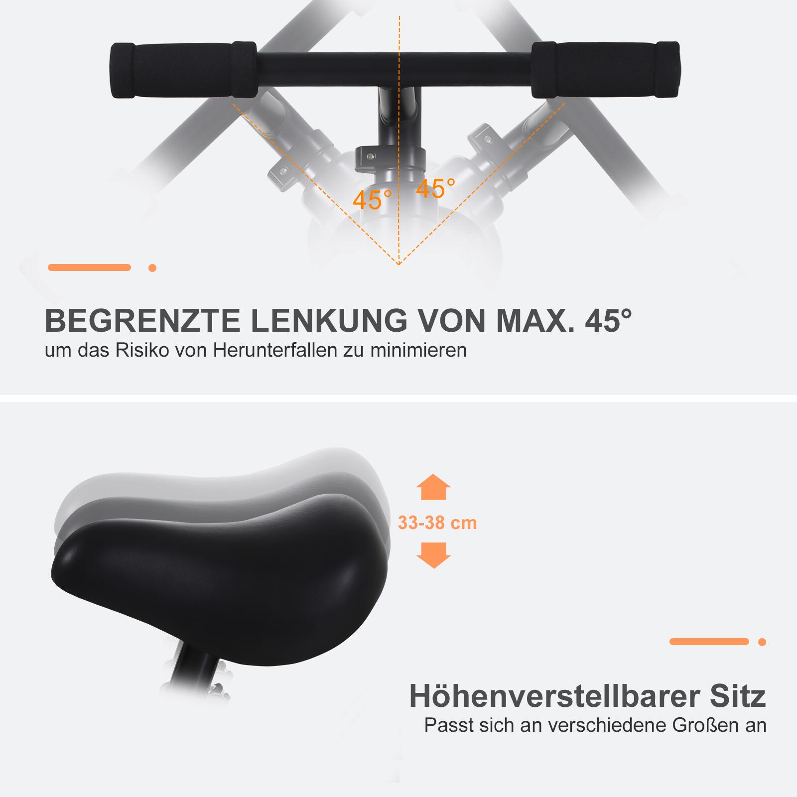 HOMCOM Kinderrad rot B/H/L: ca. 36x54x85 cm