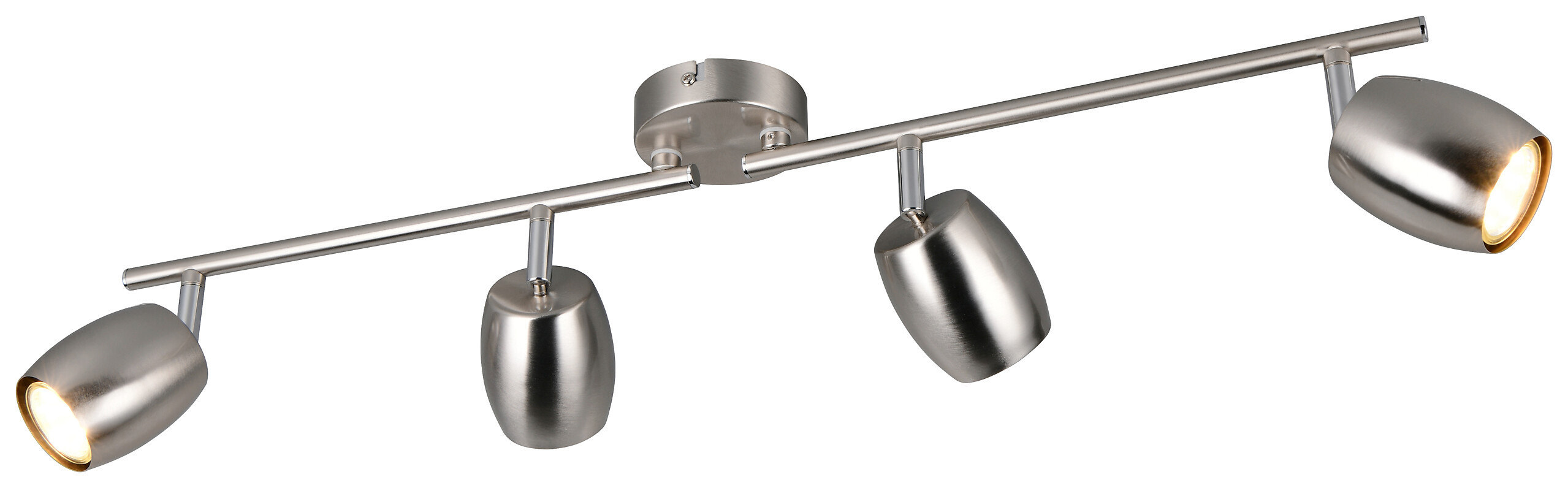 Reality Leuchten Spots Nancy nickel matt Metall B/H/L: ca. 70,5x15,5x8 cm GU10 4 Brennstellen