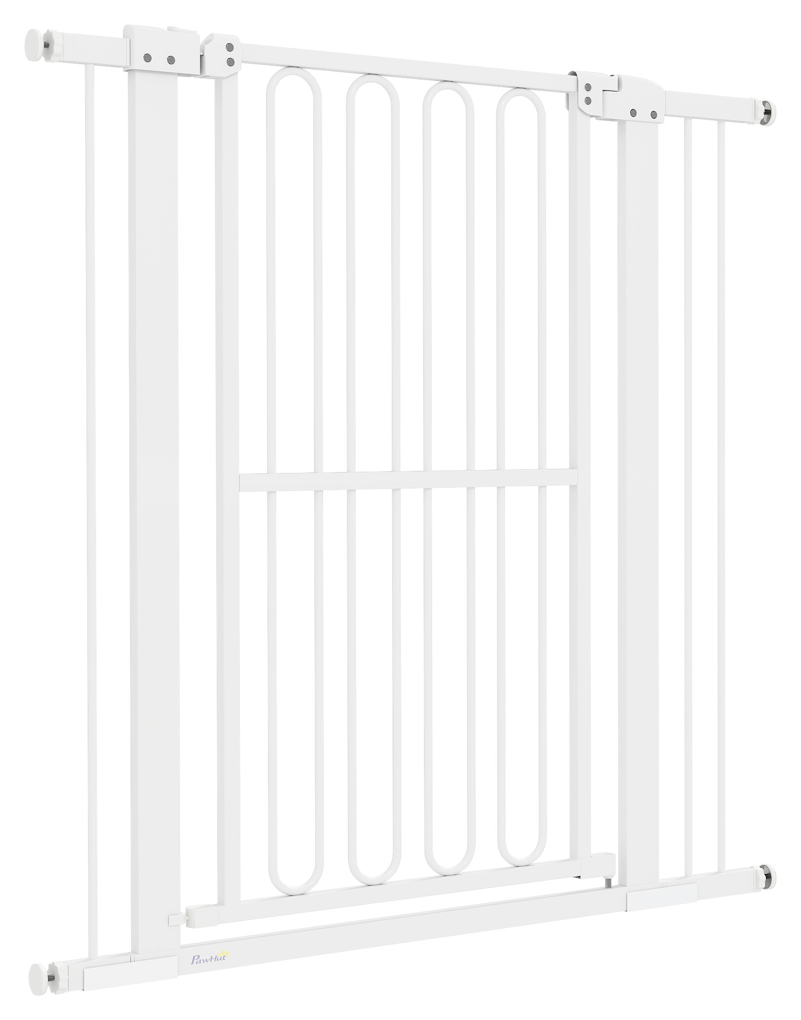 PawHut Türschutzgitter weiß Kunststoff B/H/L: ca. 5x104x104 cm PawHut Türschutzgitter weiß Kunststoff B/H/L: ca. 5x104x104 cm