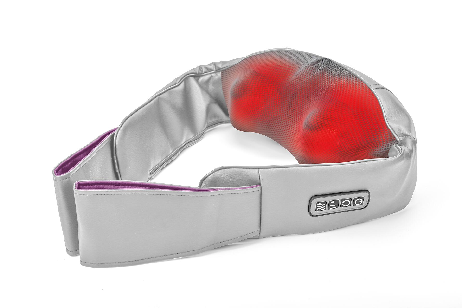 CLEANmaxx Shiatsu-Massagegerät grau lila