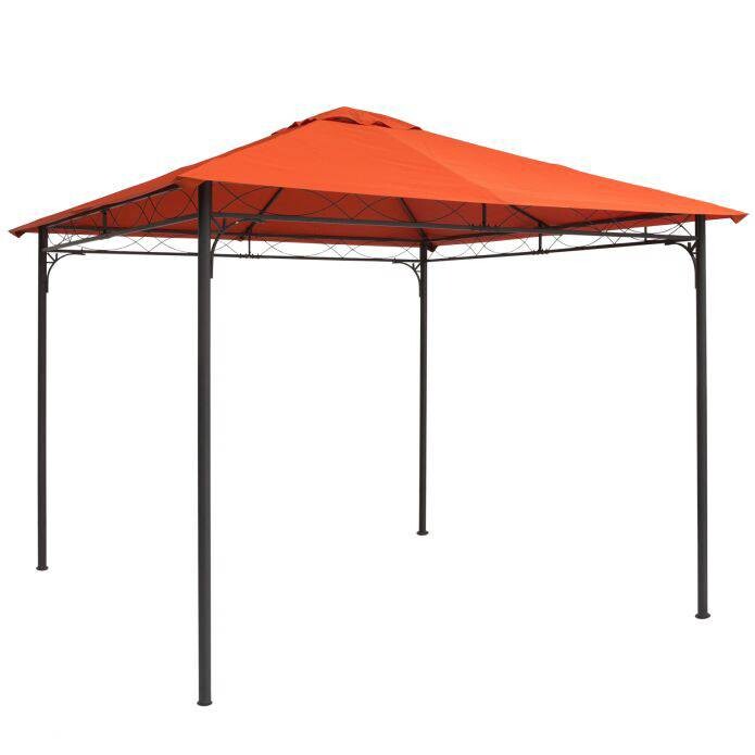 Outsunny Ersatzdach orange Polyester-Mischgewebe B/L: ca. 300x300 cm