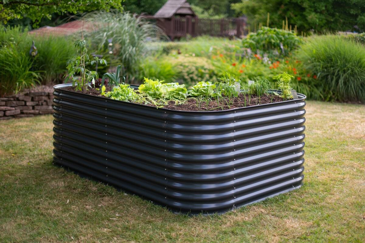 Westmann Hochbeet Grow Faster anthrazit Stahl B/H/L: ca. 160x82x240 cm