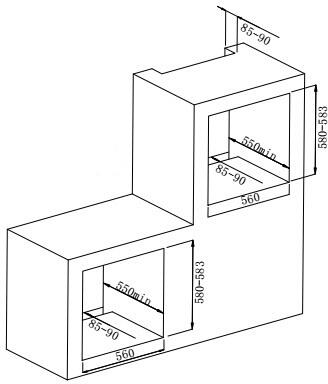 Respekta Küchenblock Premium grau hochglänzend B/H/T: ca. 345x220,5x60 cm