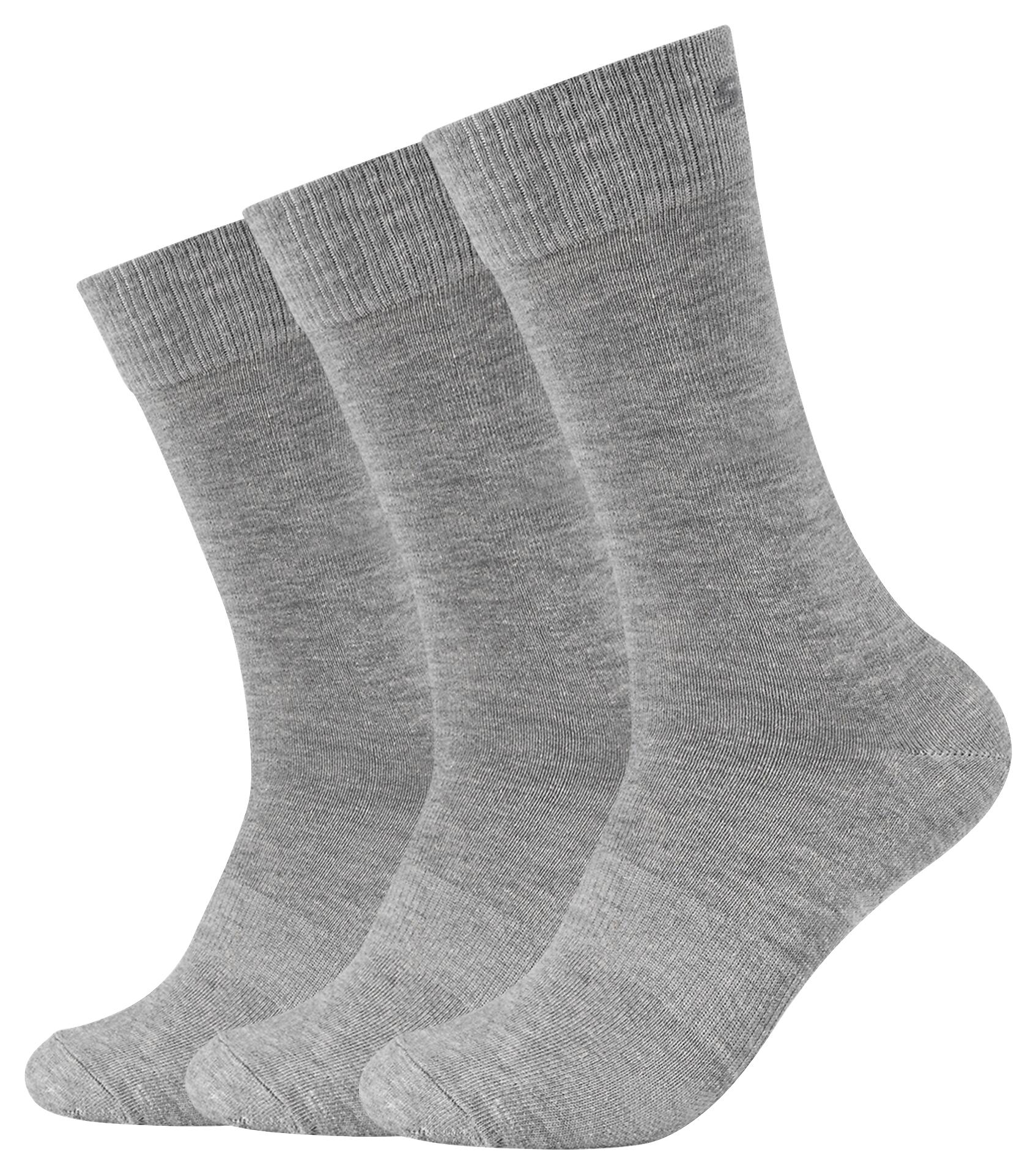 Skechers Damen & Herren-Socken Skechers grau 3 Packstücke Größe 43-46