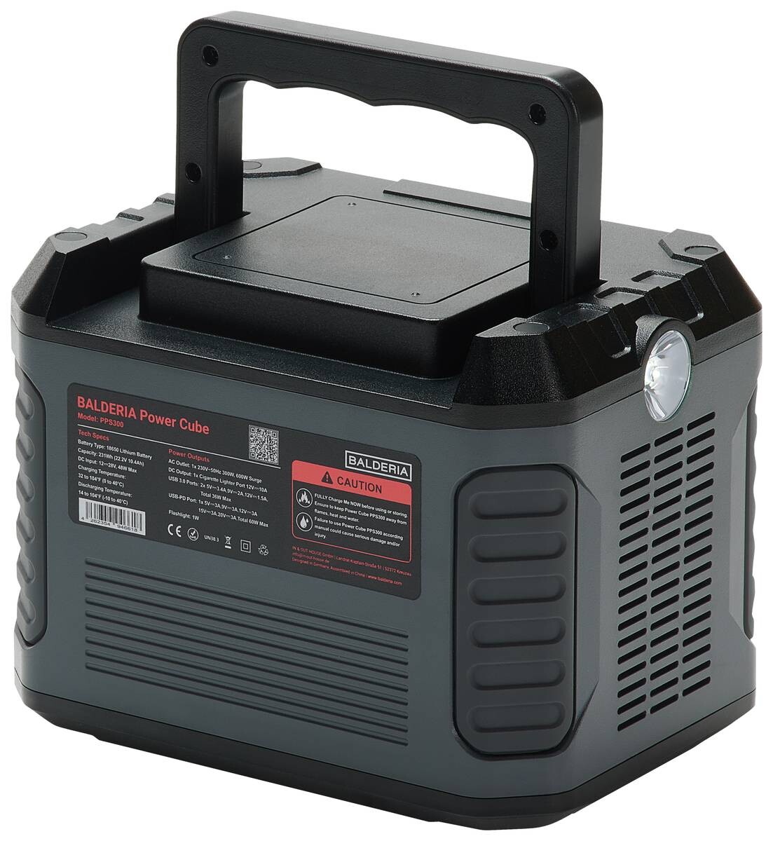 Balderia Powerstation PS300-60 B/H/T: ca. 19,2x14,8x14,2 cm