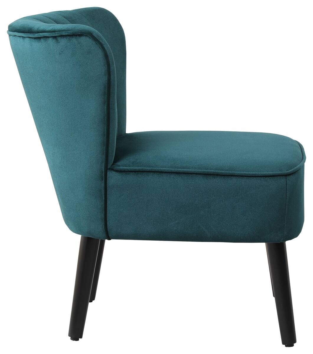 Sessel Emily grün Microfaser B/H/T: ca. 57x76x72 cm