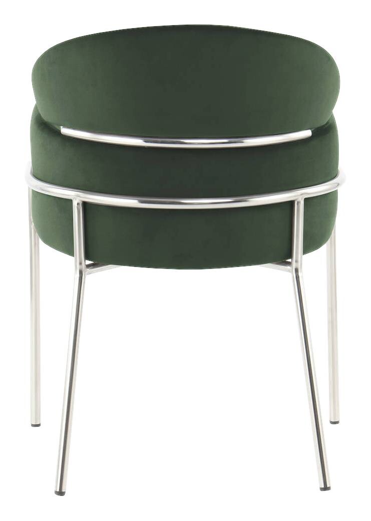 Stuhl Elva 101 grün Microfaser B/H/T: ca. 58x79x57 cm