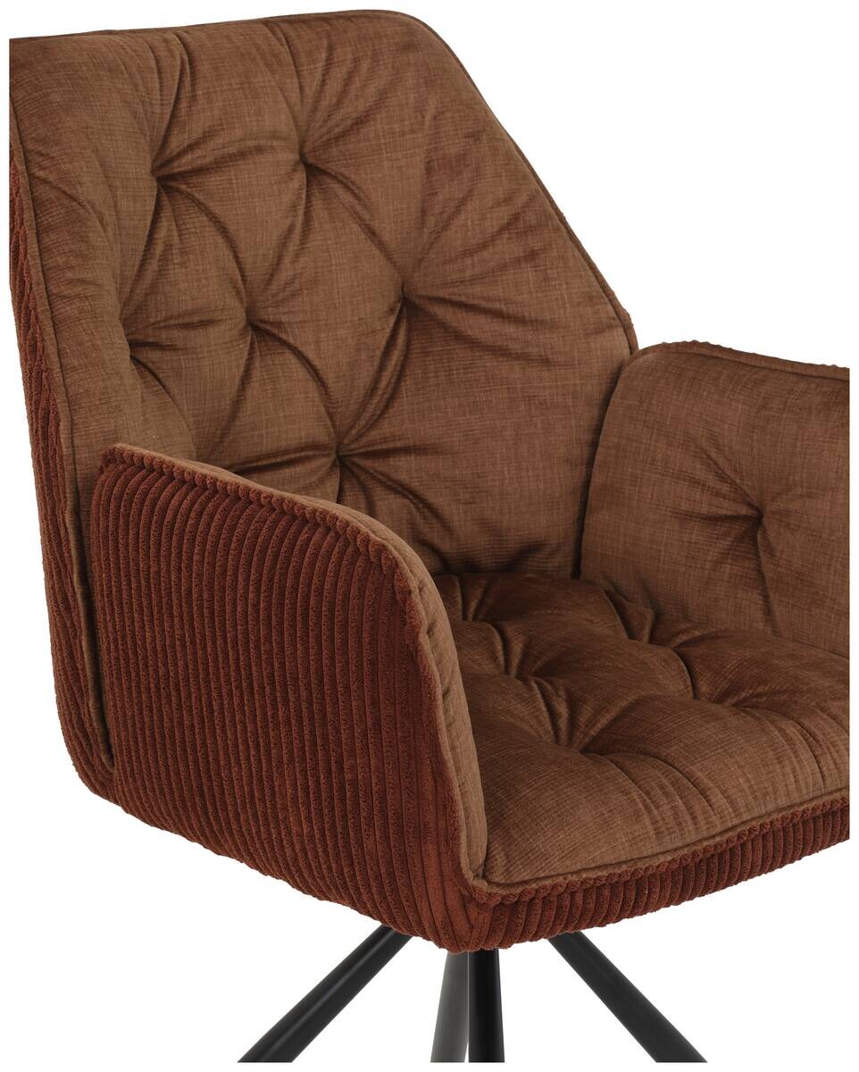 Armlehnstuhl Inge braun Microfaser B/H/T: ca. 58x88x63 cm