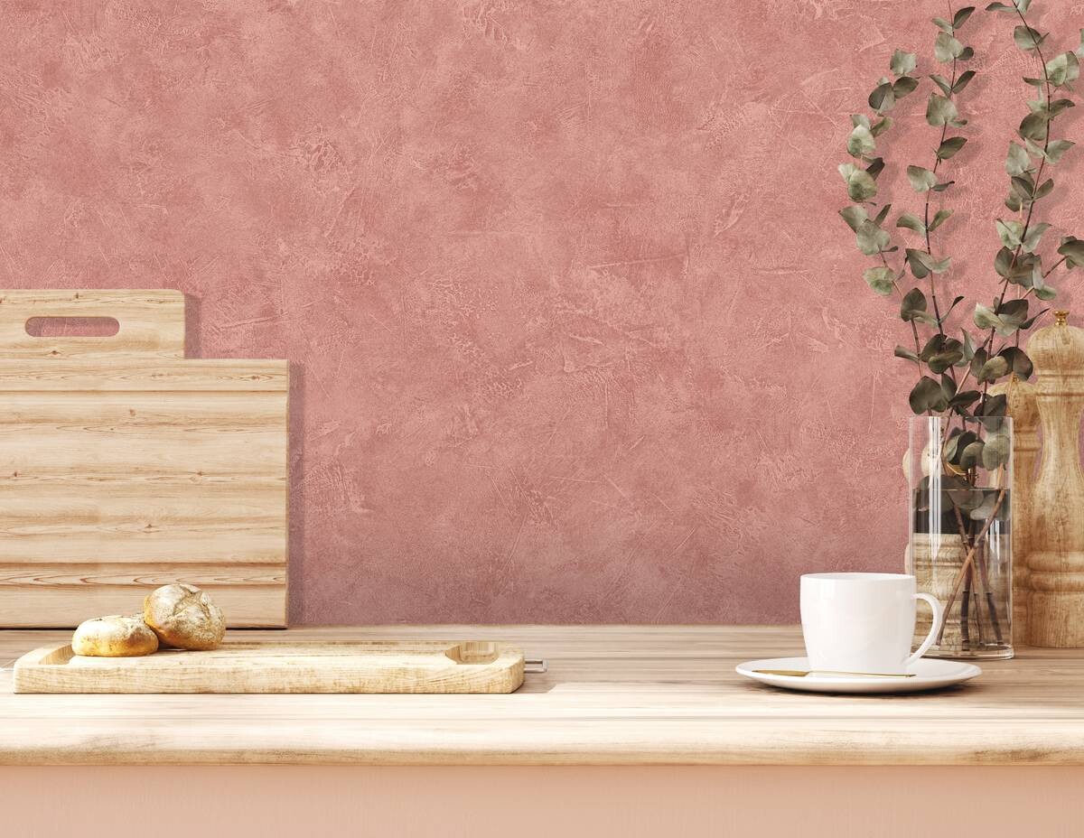 UGEPA Vinyltapete Struktur terracotta B/L: ca. 53x1005 cm