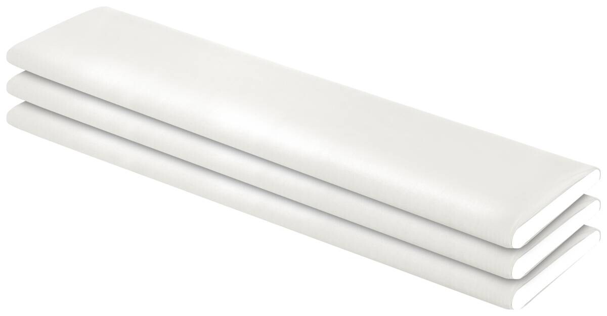 Dekostoff Satin weiß B: ca. 145 cm