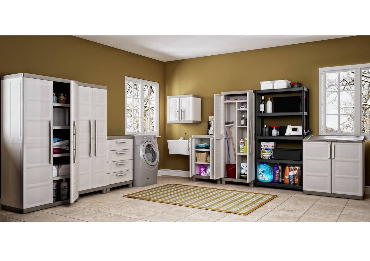 Keter Kunststoffschrank Excellence beige Kunststoff B/H/T: ca. 65x97x45 cm