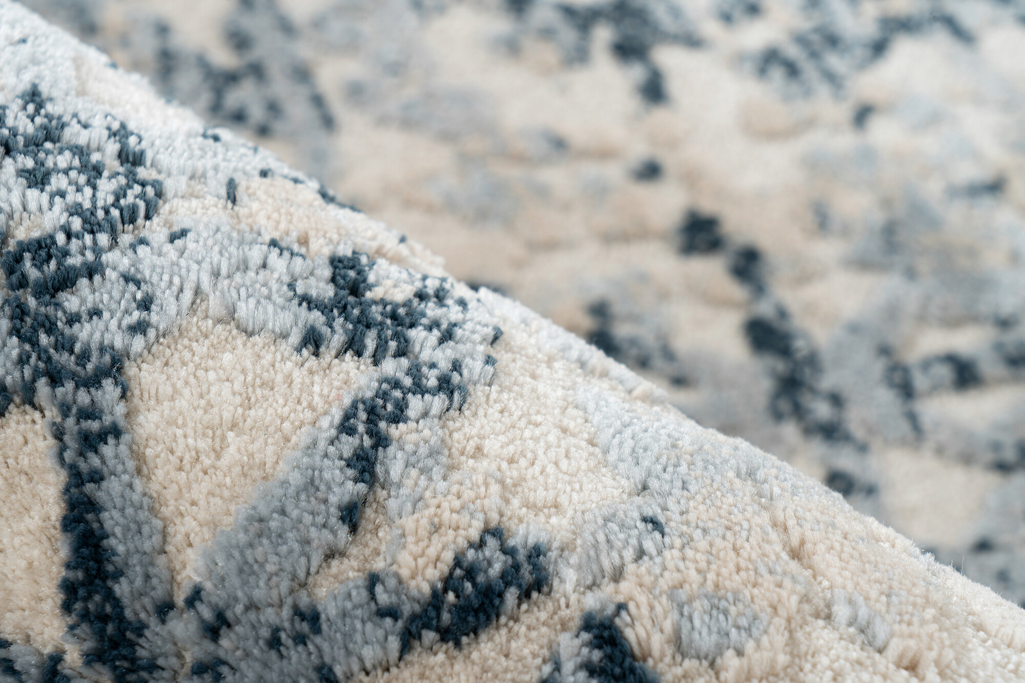 Kayoom Kurzflorteppich Adela 325 blau B/H/L: ca. 160x1,3x230 cm