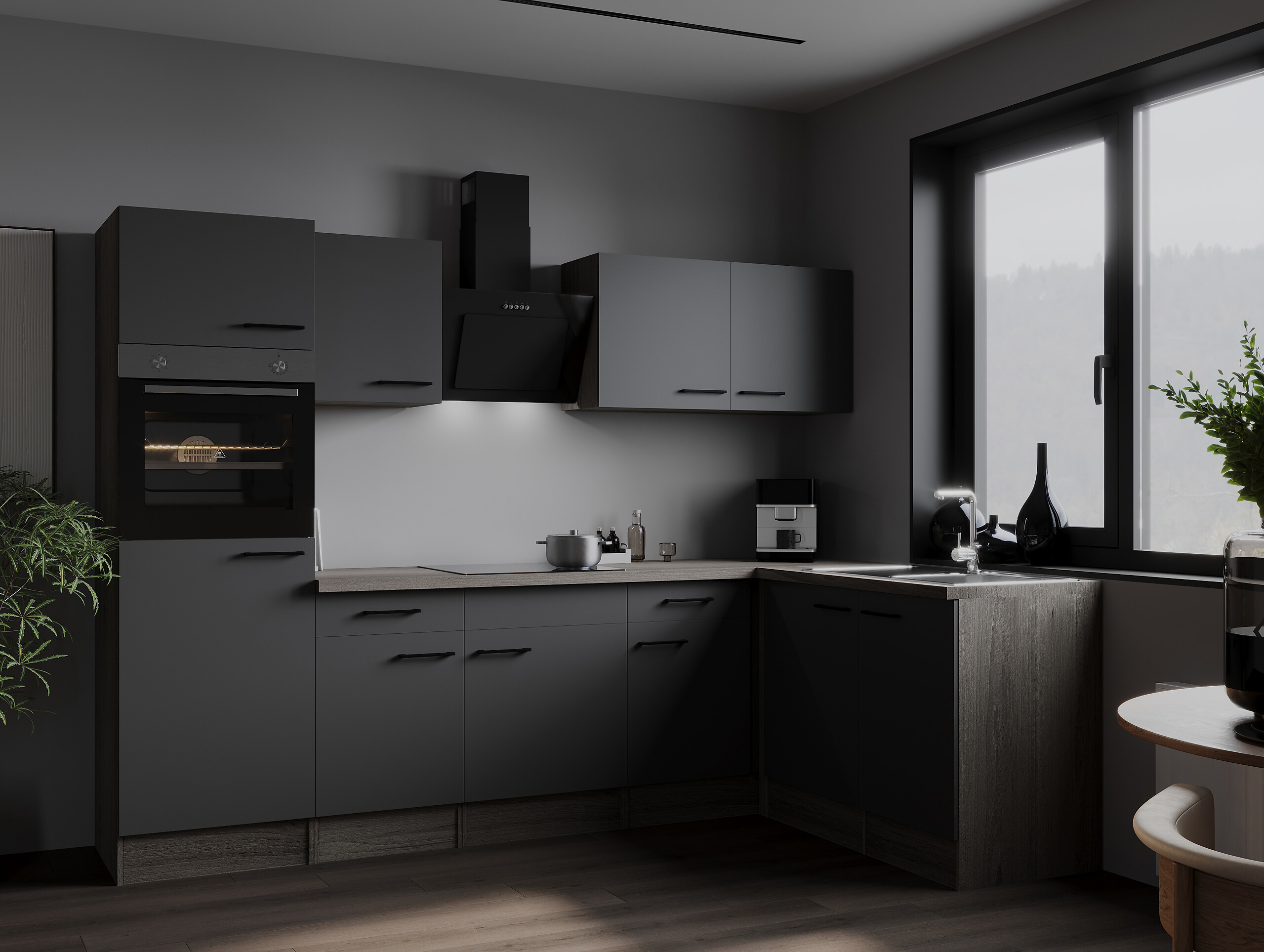 Winkelküche Oliver B/H/T: ca. 280x205x172 cm