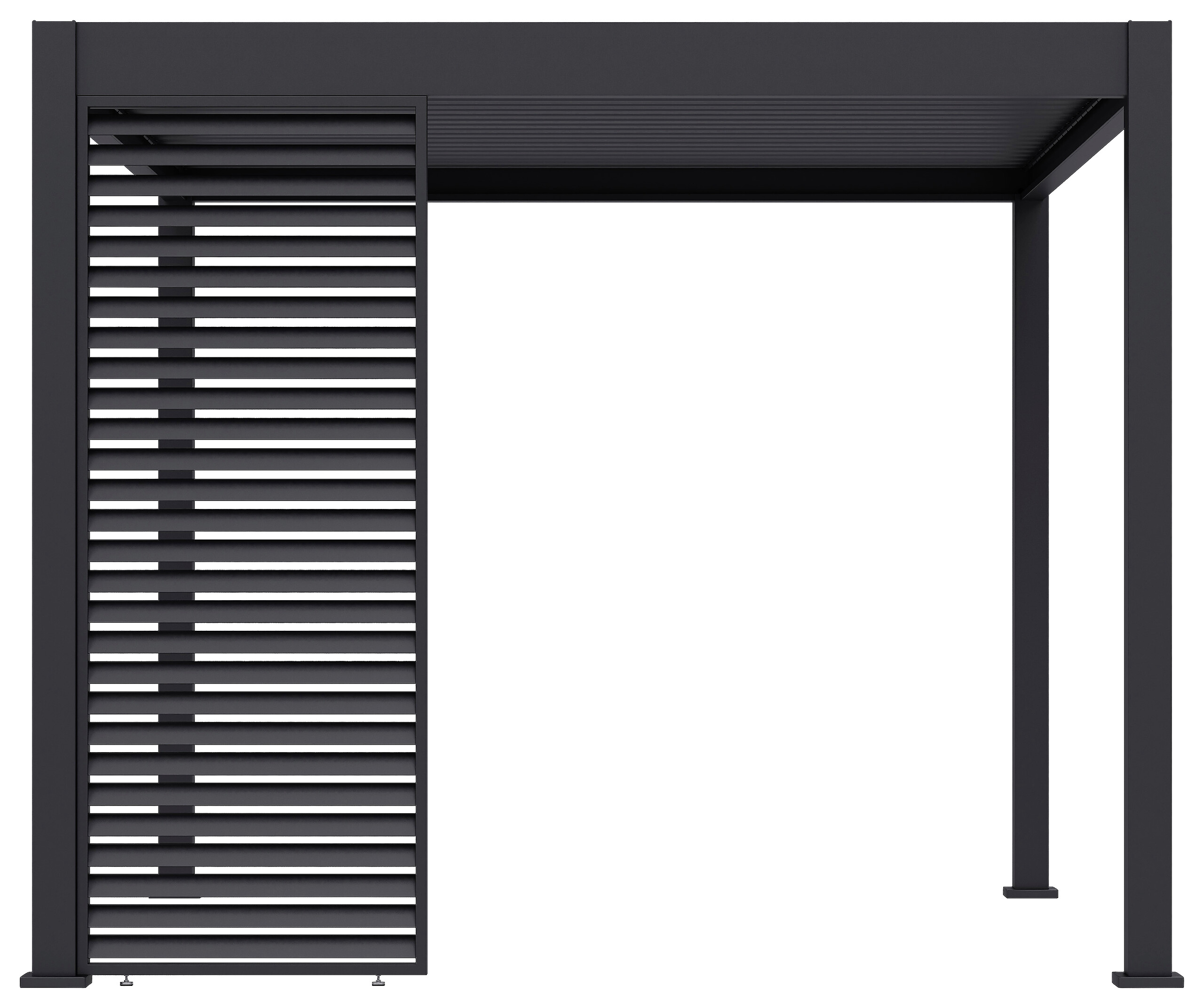 Paragon Outdoor Lamellen-Sichtschutz Grand Tuscan grau Aluminium B/H: ca. 94x234 cm