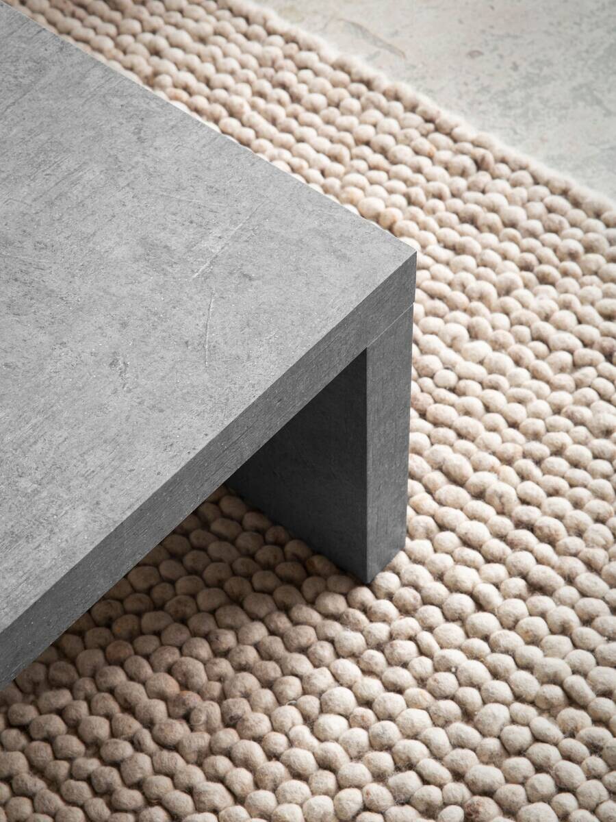 Wohnling Couchtisch Beton MDF B/H/T: ca. 110x35x55 cm