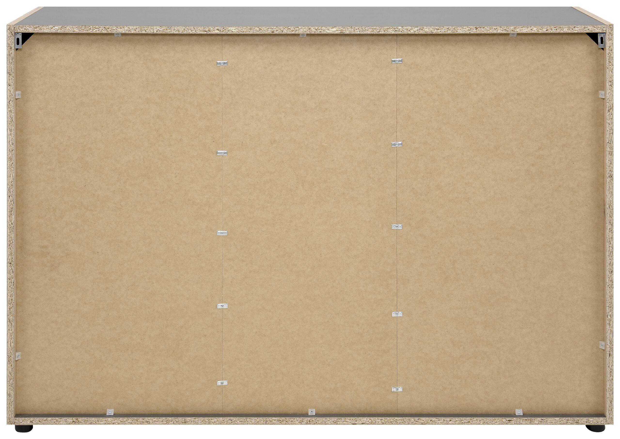 Kommode Cento anthrazit Eiche Artisan Oak Nachbildung B/H/T: ca. 126x83x35 cm