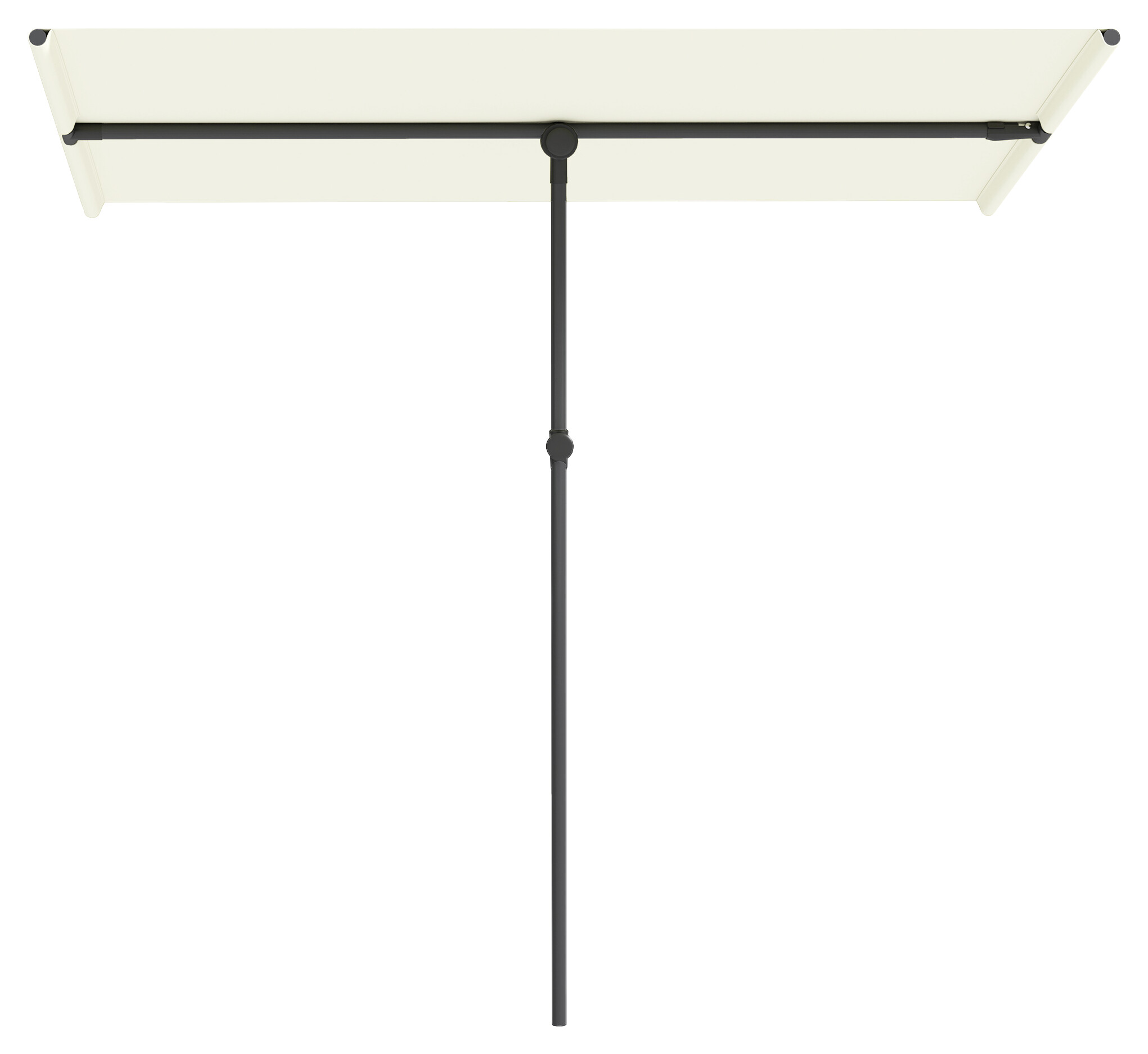 Outsunny Sonnenschirm beige Polyester B/H/L: ca. 150x215x205 cm