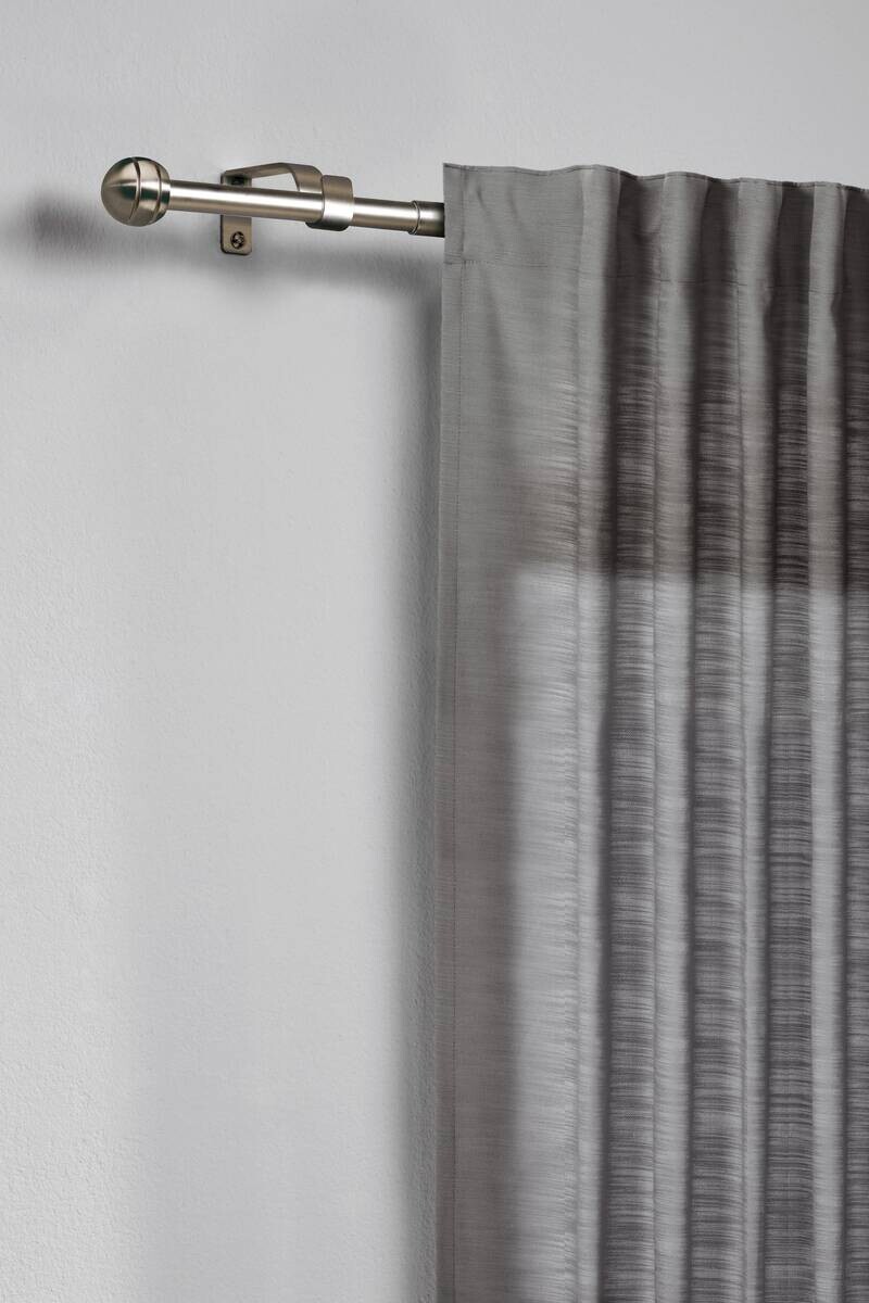 ondeco Stilgarnituren habito_rillball Edelstahloptik Metall ausziehbar von ca. 160 bis 280 cm 1.0 Läufe