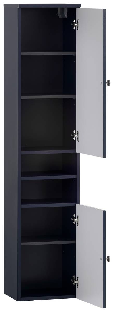 Hochschrank Jesper blau dunkel B/H/T: ca. 30,3x138,3x25,4 cm