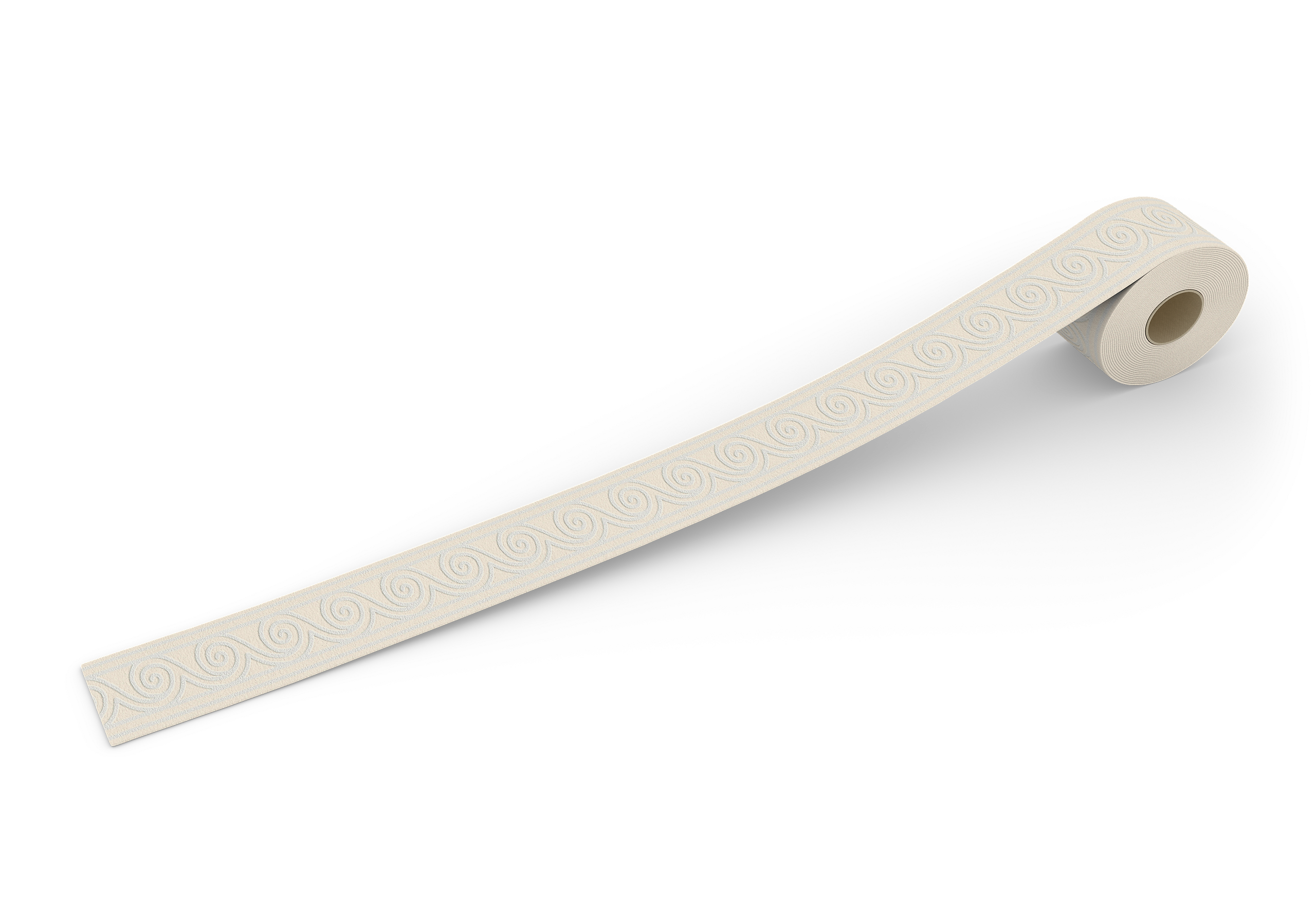 Borte Grafik weiß B/L: ca. 8x500 cm glitzernd