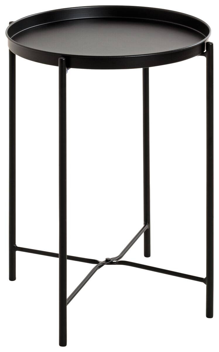 Beistelltisch schwarz H/D: ca. 50x39 cm