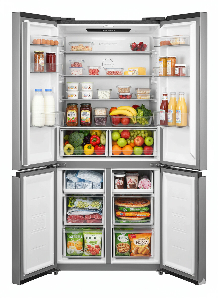 POCOline Multi-Door Kühl-/Gefrierkombination MD-190-513-CIXWDDNF Inox B/H/T: ca. 83x189,8x65,3 cm