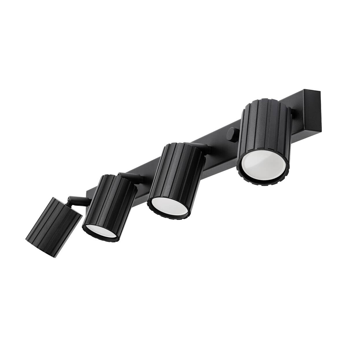 Lamkur Strahler Prisma schwarz Stahl B/H/L: ca. 6,5x16,5x81 cm 4 Brennstellen