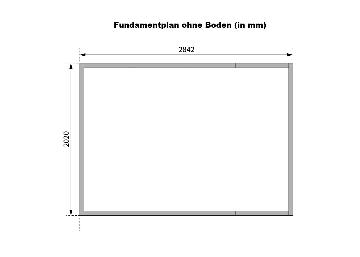 Karibu Gartenhaus Indra 3 grau B/H/T: ca. 289x213x206 cm