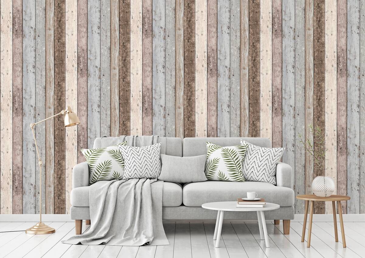 A.S.Creation Vliestapete Best of Wood`n Stone 2nd Edition Holzoptik braun B/L: ca. 53x1005 cm