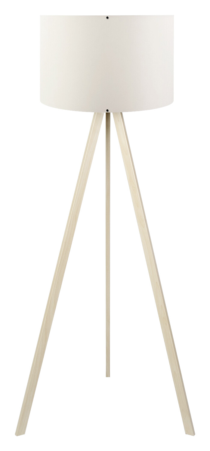 Opviq Stehleuchte AYD-1524 creme Eiche PVC B/H/T/L/D: ca. 38x140x38x38x38 cm E27 1 Brennstellen