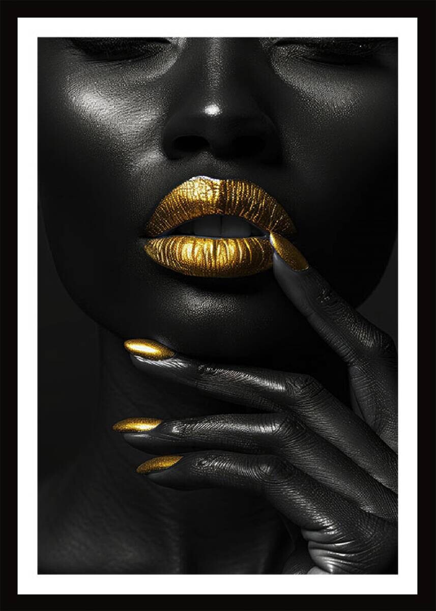 Gerahmtes Bild Frau B/H: ca. 70x50 cm