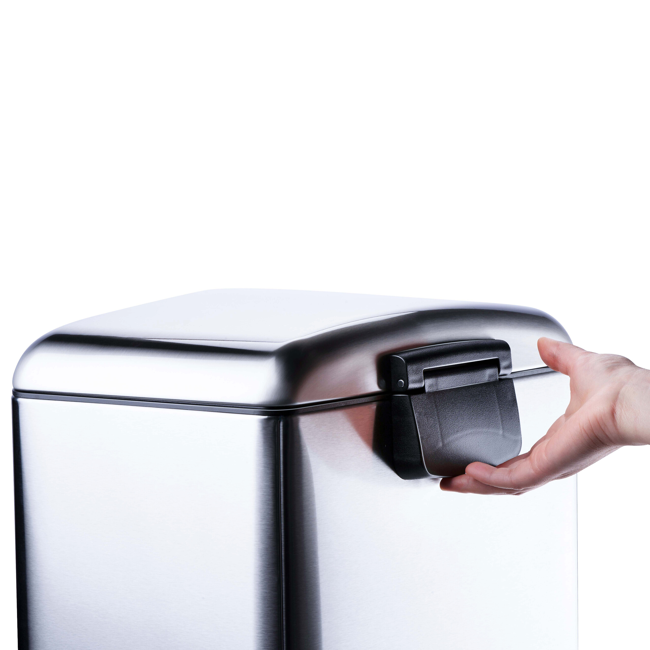 Dirt Devil Treteimer silber Edelstahl B/H/T: ca. 34,5x61,5x32,5 cm