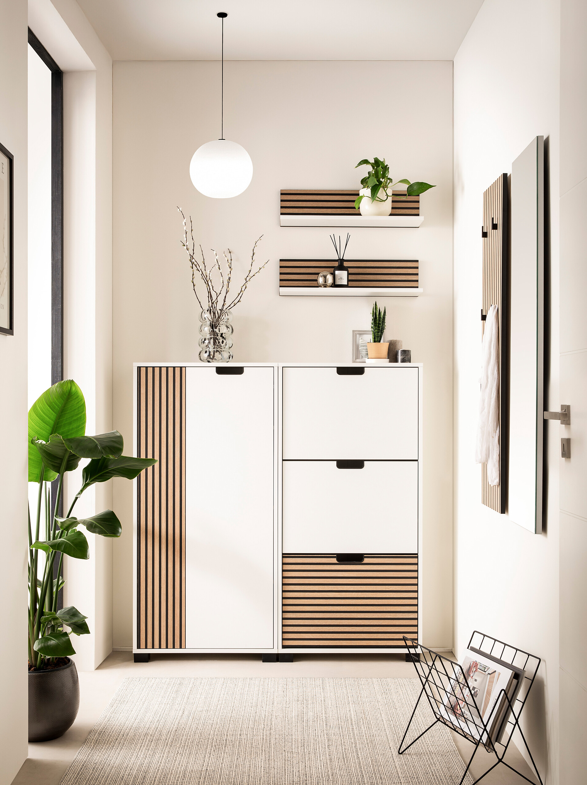 Highboard Ryker weiß matt B/H/T: ca. 59,8x124x19,55 cm Highboard Ryker weiß matt B/H/T: ca. 59,8x124x19,55 cm