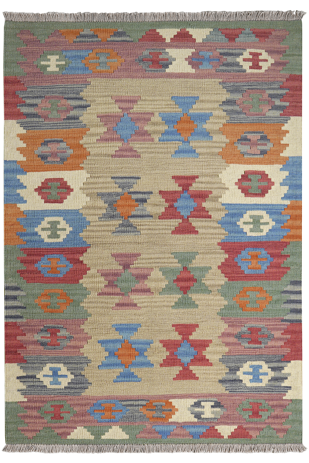 PersaTepp Teppich Kelim Gashgai bunt B/H/L: ca. 104x1x147 cm PersaTepp Teppich Kelim Gashgai bunt B/H/L: ca. 104x1x147 cm