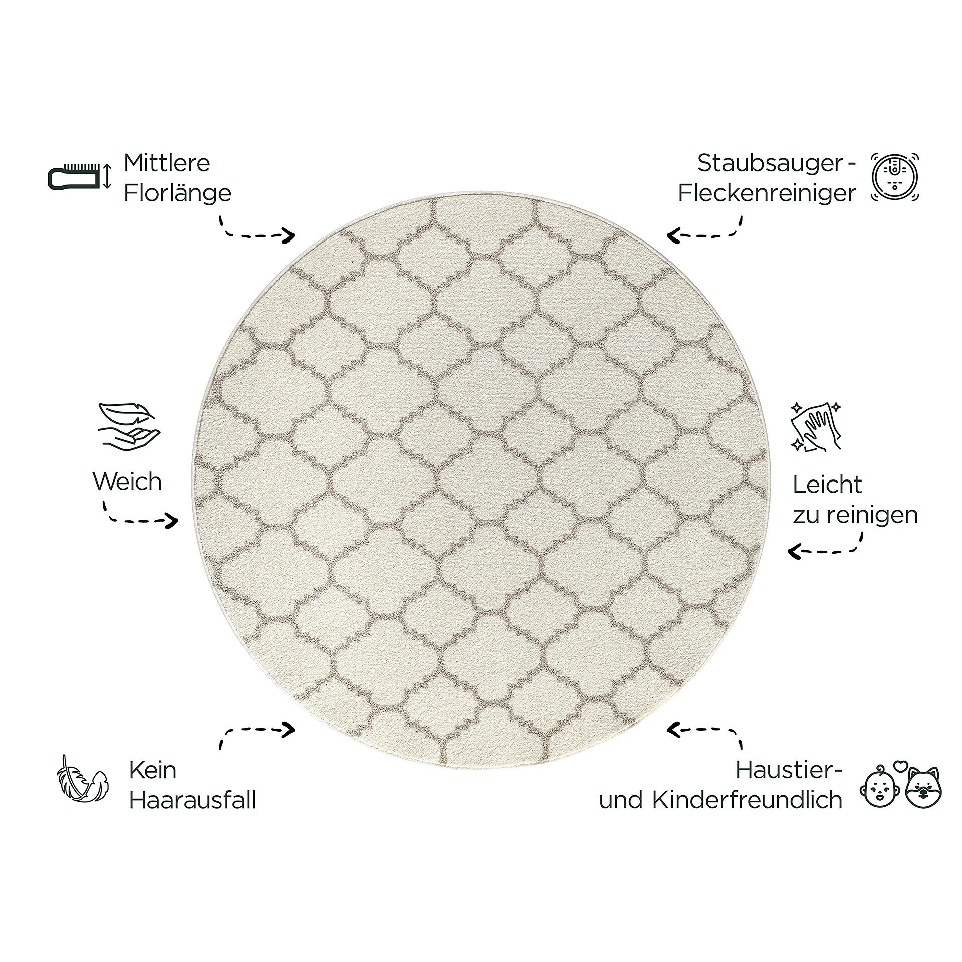 Sanat Teppich creme B/L: ca. 200x200 cm