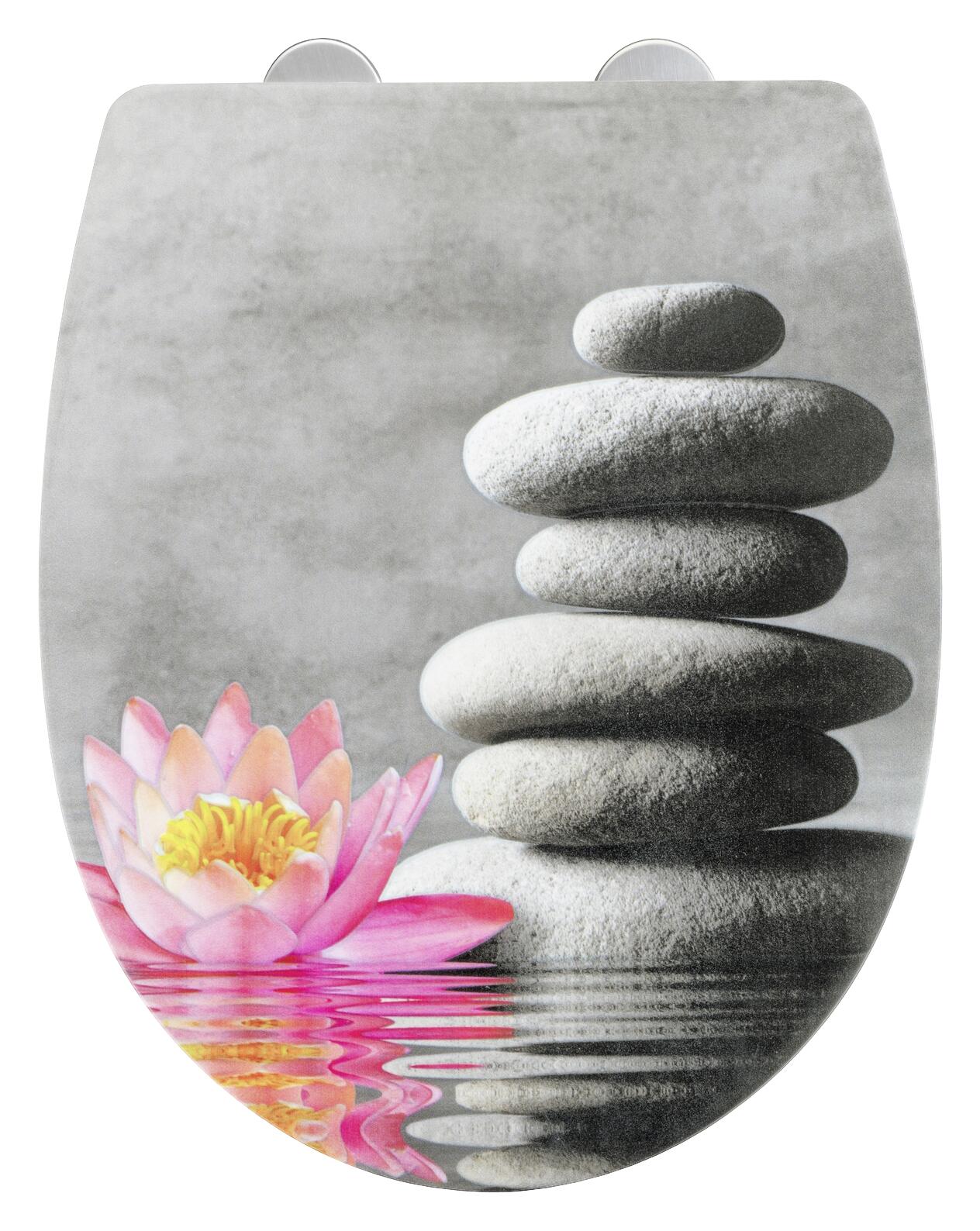 WENKO WC-Sitz Water Lily Thermoplast