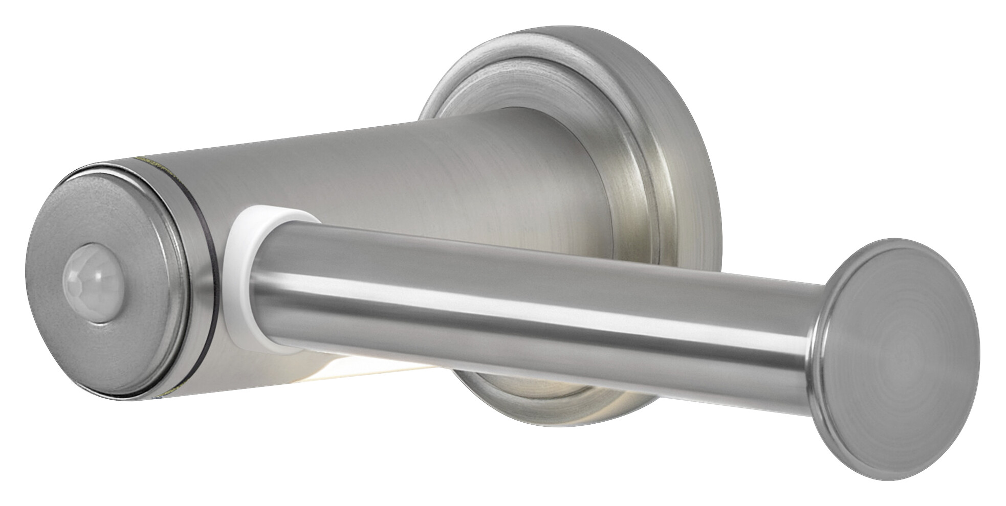 LED-Toilettenpapierhalter silber Kunststoff B/H/L: ca. 6,7x11,1x18 cm